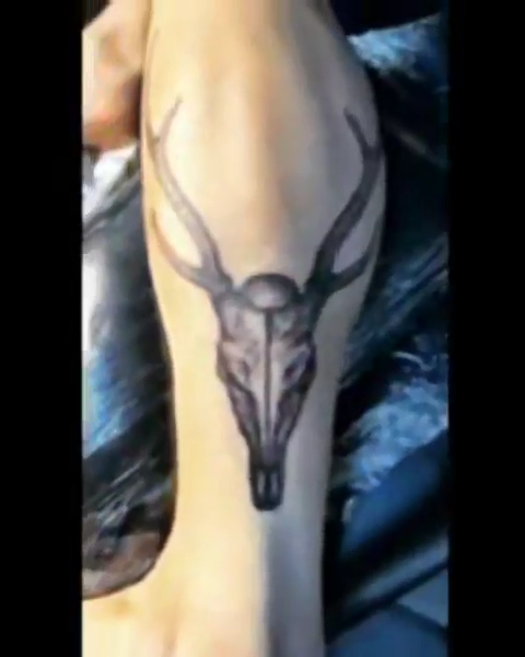 Video of a deer tattoo